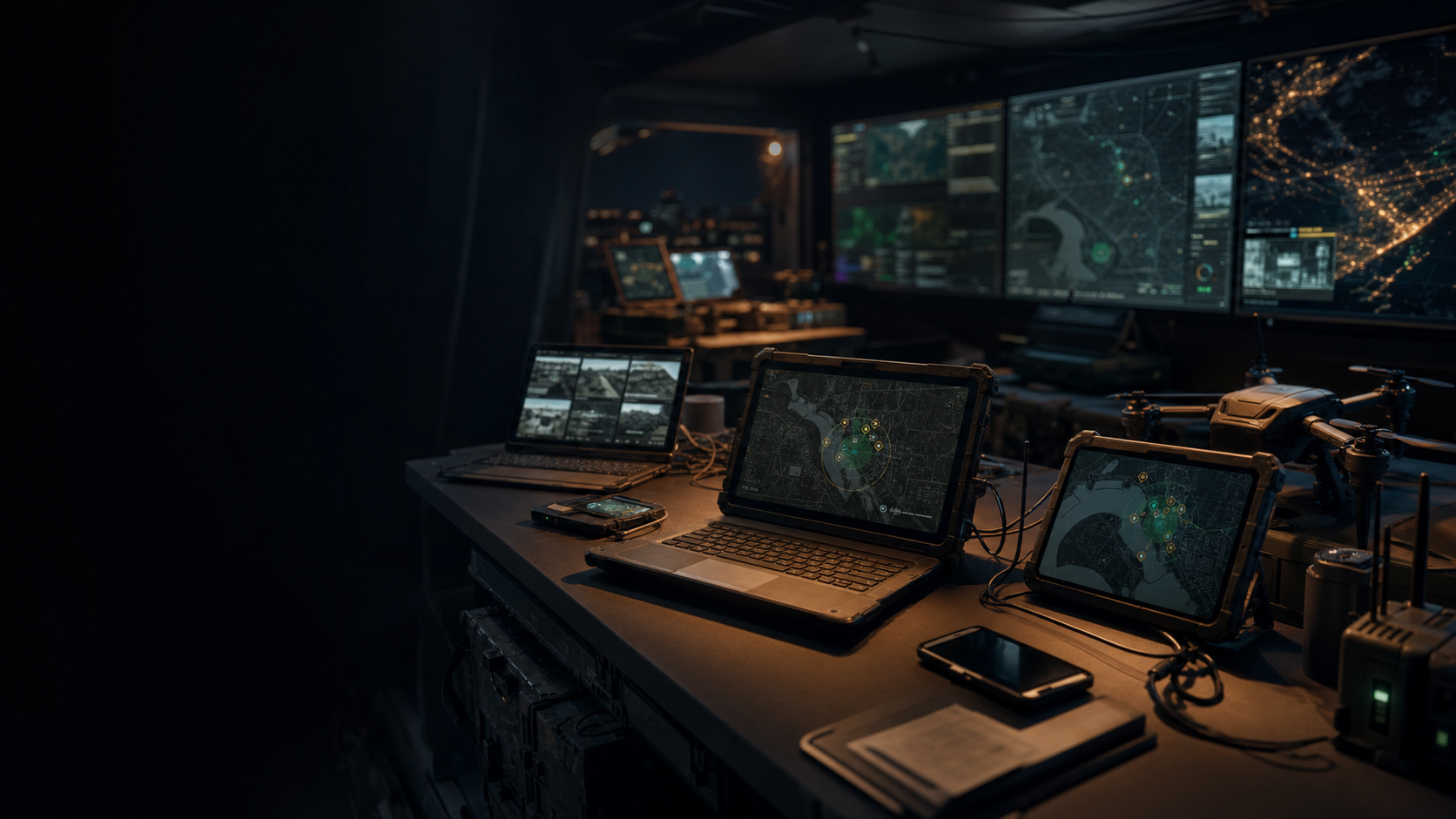 Edge operations workspace with local AI and mission systems